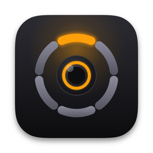 The Curbwatch app icon: a ring of camera segments, one lit orange
